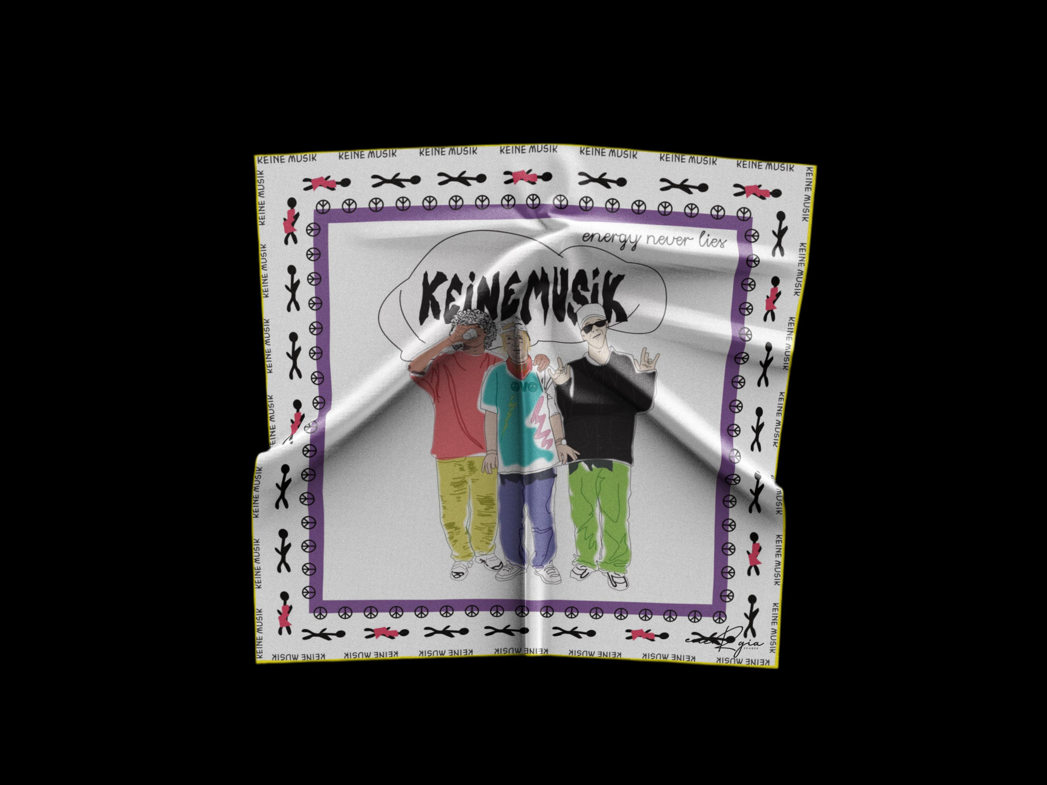 LIMITED EDITION ( keinemusik )SILK SCARF-no for sale